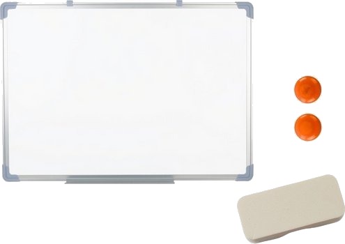 Leantoys Magnetisk Tavle Med Viskesvamp 2 Magneter 45X60 Cm