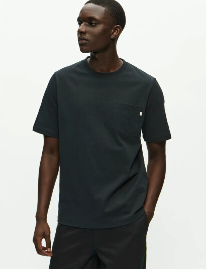 WOOD WOOD Wwbobby Pocket Tee 25220 Black M