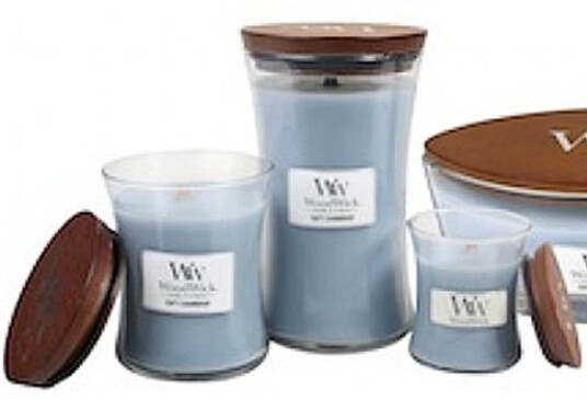 Duftlys WoodWick Soft Chambray medium
