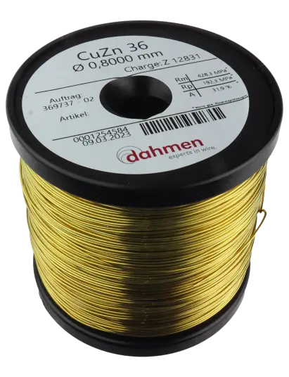 Messingtråd   0,8 mm   1kg   Spole