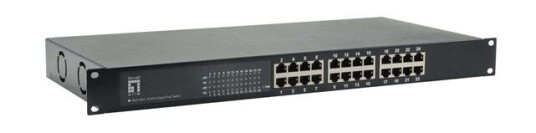 LevelOne GEP-2421W500 - switch - 24 porte - monterbar på stativ (4015867202135)