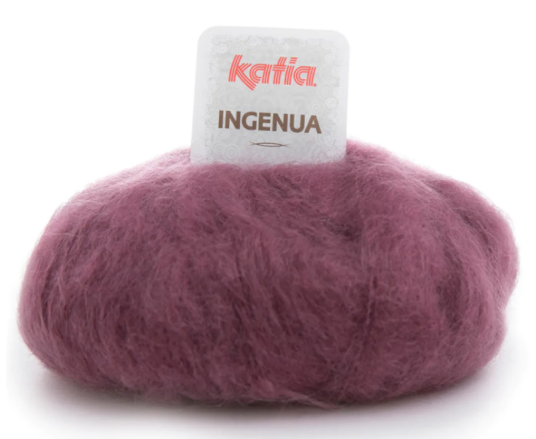 Katia Katia Garn Ingenua Dark Mauve 58 50g Katia Katia Garn Ingenua Dark Mauve 58 50g