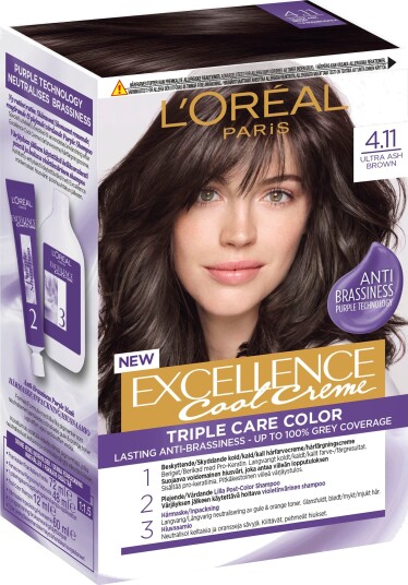 Loreal Paris Excellence Ultra Ash Brown 4.11 Loreal Paris Excellence Ultra Ash Brown 4.11