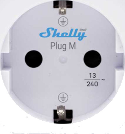 Shelly Smartplugg Plug M Gen3 Hvit Shelly Smartplugg Plug M Gen3 Hvit