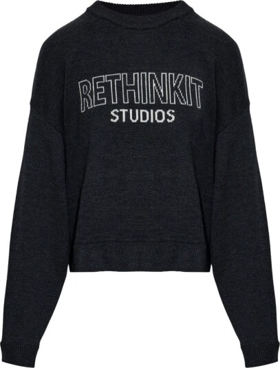 Rethinkit Studios Dame Strikkevarer Grå XS,