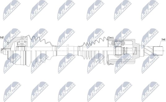 Nty Drivaksel NTY NPW ME 166