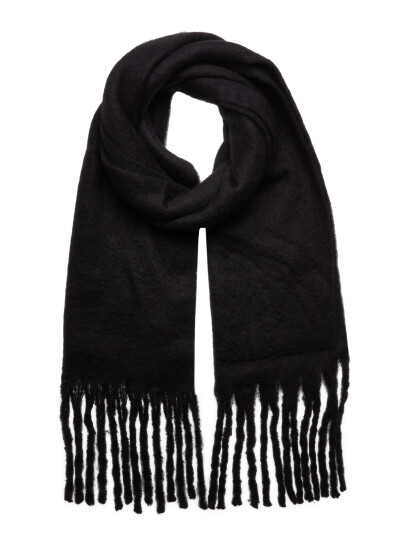 Gina Tricot Soft Chunky Scarf   Black   ONE SIZE