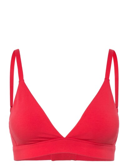 Organic Basics Core Triangle Bralette Red S