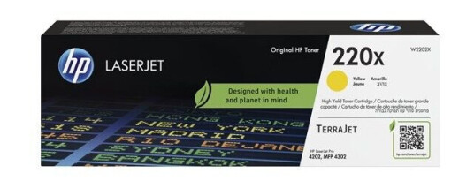 HP 220X / W2202X - High Yield - Yellow Toner - Laser toner Yellow HP 220X / W2202X - High Yield - Yellow Toner - Laser toner Yellow