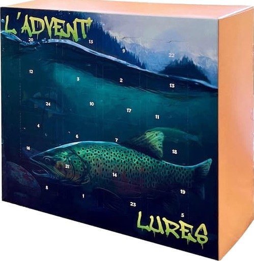 Fiske Adventskalender 24 Dager Jule Nedtellingskalender Fiske Lokkemiddel Agn Takle Sett Gave til Pappa[D]
