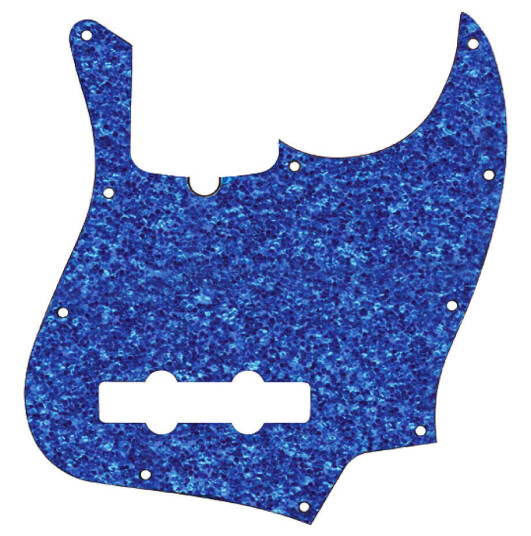 D'Andrea J-Bass Pickguard Blå Sparkle