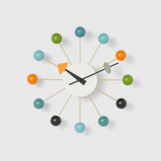 Vitra Ball Clock, Multicoloured Vitra Ball Clock, Multicoloured