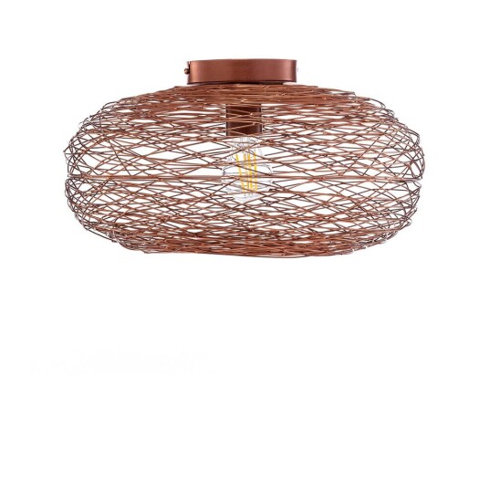 Lindby taklampe Kaviya kobber jern Ø 40 cm