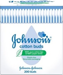 Johnson & Johnson Johnson's Cotton Buds 200 stk/pakke Johnson & Johnson Johnson's Cotton Buds 200 stk/pakke