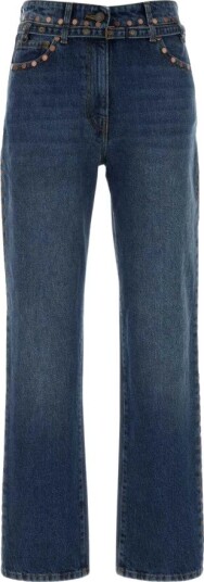 Dries Van Noten Dame Jeans Blå W26,
