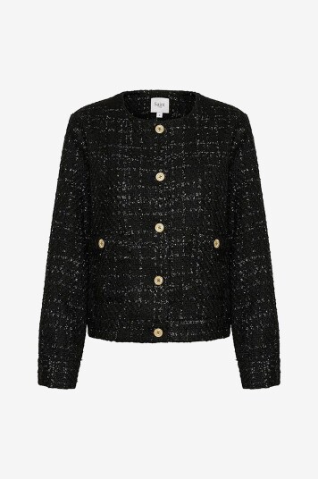 Saint Tropez Jakke HennieSZ Jacket Svart Saint Tropez Jakke HennieSZ Jacket Svart