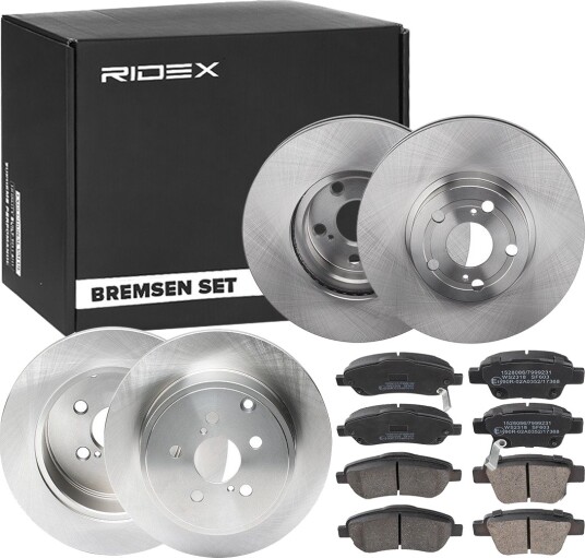Bremseskiver og -klosser RIDEX 3405B1740