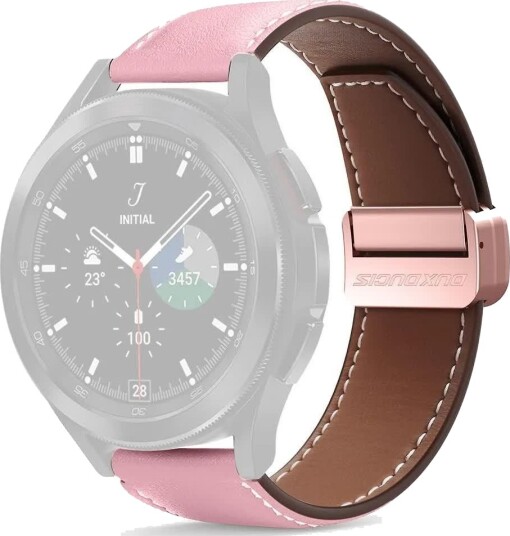 Dux Ducis YA lærreim til smartklokke 22mm Rosa Dux Ducis YA lærreim til smartklokke 22mm Rosa