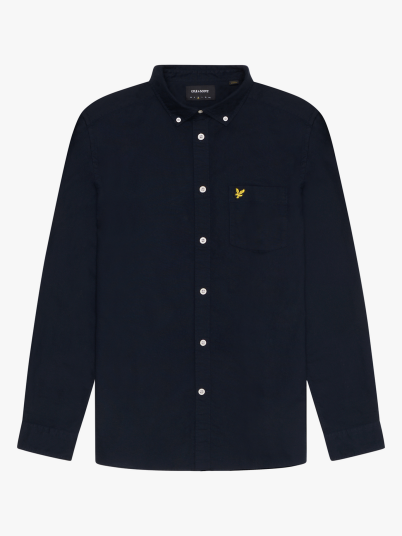 Lyle & Scott Plain Oxford Shirt Blå S