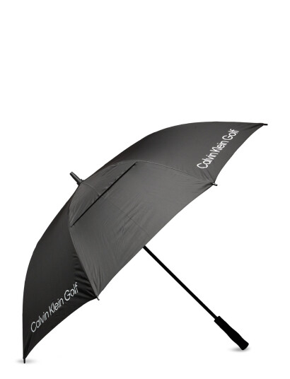 Calvin Klein Golf Solid Colour Vented Umbrella - Black - ONE SIZE