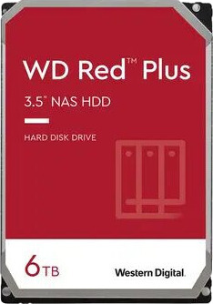 Western Digital Red Plus 6TB Intern Harddisk 3.5" SATA III 5400RPM med 256MB Buffer Western Digital Red Plus 6TB Intern Harddisk 3.5" SATA III 5400RPM med 256MB Buffer
