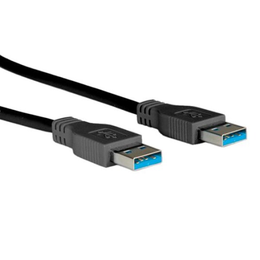 Roline 3m USB 3.2 Gen 1 A-A Kabel Sort Roline 3m USB 3.2 Gen 1 A-A Kabel Sort