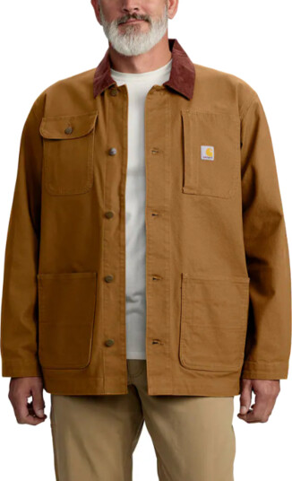 Carhartt Workwear Duck Loose Fit Chore Coat CARHARTT® BROWN Brown L Carhartt Workwear Duck Loose Fit Chore Coat CARHARTT® BROWN Brown L