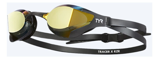 TYR svømmebriller Tracer X Racing RZR Mirrored Svart/gull TYR svømmebriller Tracer X Racing RZR Mirrored Svart/gull