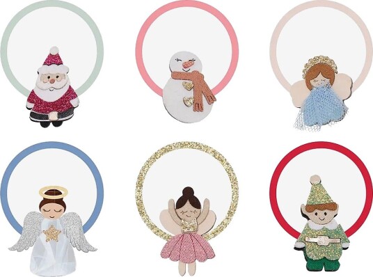 Mimi & Lula 6 Ponies Mini Cute Christmas Character MULTI One Size