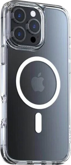 Torras Diamond-Mag Gjennomsiktig Mobildeksel for iPhone 16 Pro MagSafe-kompatibel Torras Diamond-Mag Gjennomsiktig Mobildeksel for iPhone 16 Pro MagSafe-kompatibel