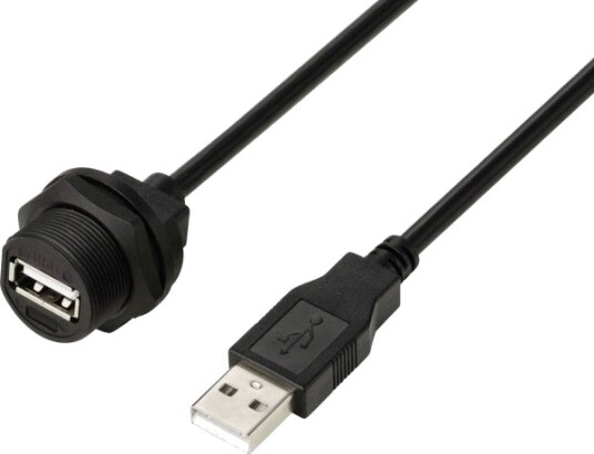 Usb 2.0-Kabel Med Usb-A-Kontakt Ip67, 0,5 M Tc-E13t-Fu2-Pwf/Mu2-Nwa-0.5Pv-S (Tru Components) Usb 2.0-Kabel Med Usb-A-Kontakt Ip67, 0,5 M Tc-E13t-Fu2-Pwf/Mu2-Nwa-0.5Pv-S (Tru Components)