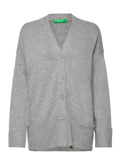 United Colors of Benetton L/S Cardigan - Grey - S