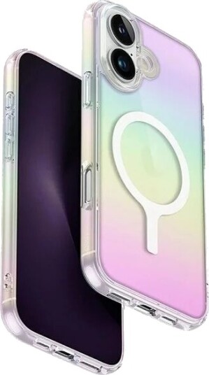 Uniq Iridescia Magclick-ladeveske for iPhone 16 Plus - Flerfarget