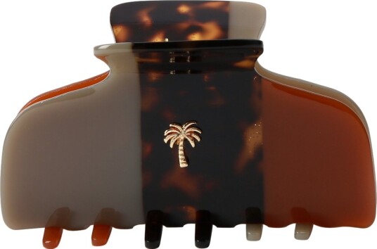 Hair clips Fan Palm Hair Clips Grey/Tortoise/Brown