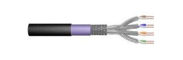 DIGITUS - Samlet kabel - 1000 m - SFTP, PiMF - CAT 7 - utendørs, solid - svart, RAL 9005