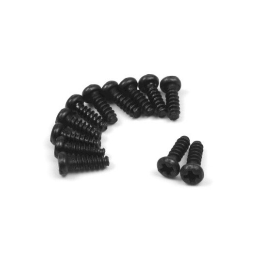 BlackZon BZN540153 Selvskj??rende skruer til RC-bil ??? 2,6x8mm ??? 12 stk.