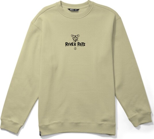 Salty Crew Men"s River Rats Crew Fleece Transparent Yellow M