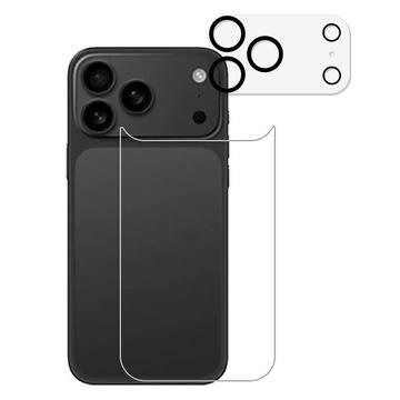 iPhone 17 Pro Max 2 i 1 sett bakdeksel i herdet glass og kameralinse Klar