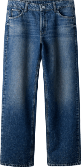 Lmtd Nlmbirt loose fit jeans til barn Dark Blue Denim