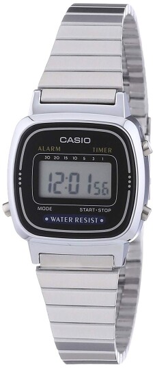 Casio Dameklokke LA 670WEA 1EF Collection LCD/Stål