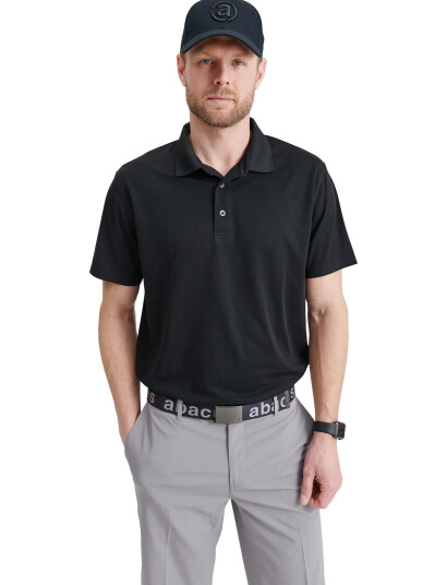 Abacus Mens Cray Drycool Polo - Black - XXL