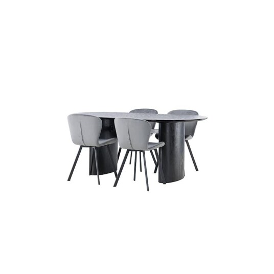 Venture Home Spisegruppe Venture Home Isolde med 4 stk Lilja Stoler GR23623