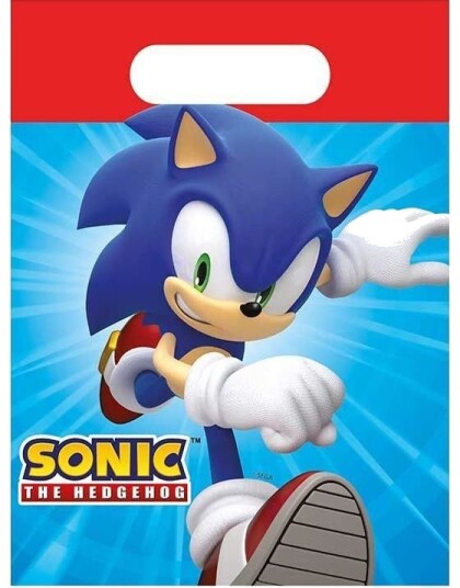 4 stk Papir Godteposer/partybags   Sonic the Hedgehog