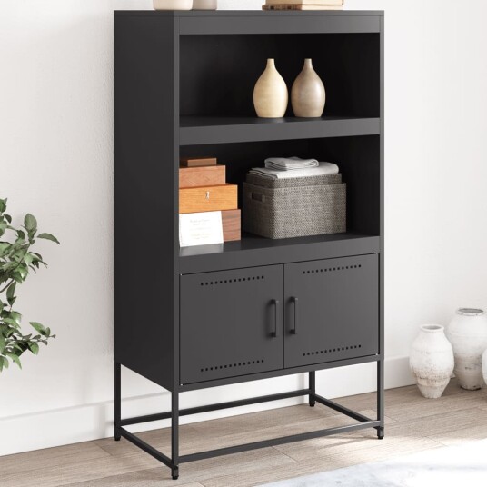 Highboard rosa 68,5x38,5x107 cm stål