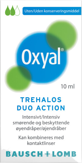Oxyal Trehalos Duo Action øyedråper, 10 ml Oxyal Trehalos Duo Action øyedråper, 10 ml