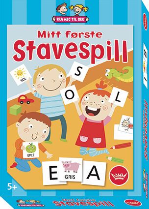 Mitt Første Stavespill Brettspill med Timeglass for Barn