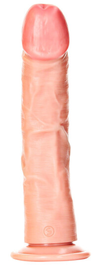 Shots Toys - RealRock RealRock: Curved Realistic Dildo, 25.5 cm, lys