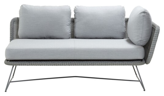 Cane-line Horizon 2-pers. sofa venstre modul, Lysegrå