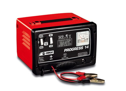 Helvi Batterilader Progress 14, 6/12 V, 10a Helvi Batterilader Progress 14, 6/12 V, 10a