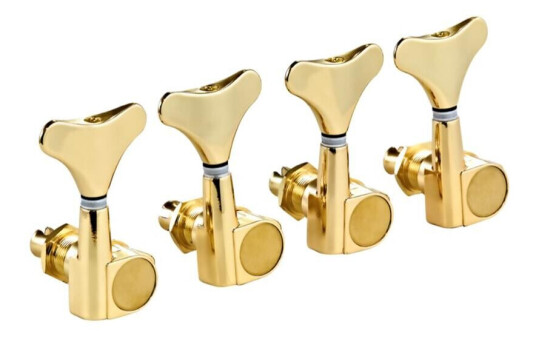 Ortega Guitars Ortega Otmeb4l-Go Mekanikk Bass 4 In-Line, Gull Ortega Guitars Ortega Otmeb4l-Go Mekanikk Bass 4 In-Line, Gull